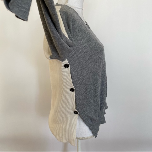 Marni Jersey Knit Two Tones Buttoned Sweater Top A15 - Picture 4 of 6